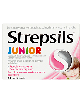 Strepsils Junior 1,2 mg + 0,6 mg, 24 past.