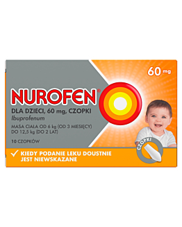 Nurofen Dla Dzieci 60 mg czopki 