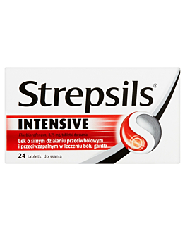 Strepsils Intensive 8,75 mg, Tabletki do ssania, 24 szt.