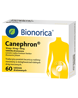 Canephron 18 mg + 18 mg + 18 mg Tabletki drażowane 