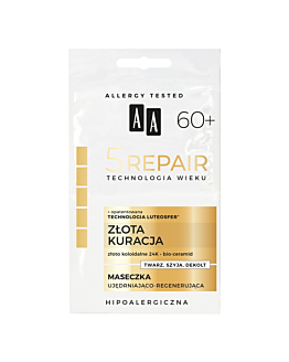 AA Technologia Wieku 5Repair 60+ Złota Kuracja Maseczka ujędrniająco-regenerująca