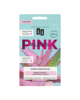 AA Aloes Pink Maska-kuracja nawilżająco-rozświetlająca 2w1