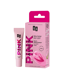AA Aloe Pink Balsamo Labbra e Guance Illuminante Glossy Pink 10 ml