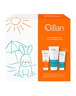 Zestaw Oillan Sun Emulsja SPF50 + Żel do mycia 3w1 + Krem ochronny
