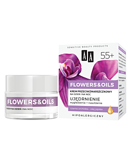 AA Flowers & Oils 55+ Rassodante Crema Anti-Rughe Giorno e Notte 50 ml
