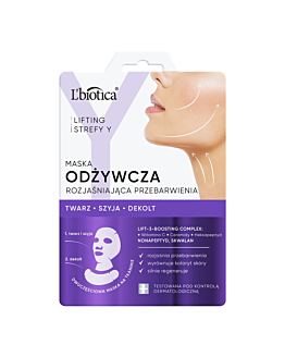 L'biotica Lifting Strefy Y Odżywcza maska do twarzy rozjaśniająca przebarwienia