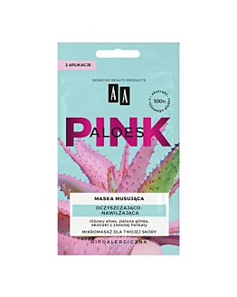 AA Aloes Pink Oczyszczająco-nawilżająca maska musująca
