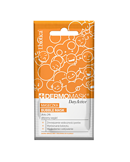 Dermomask Day Active BuBBle Mask Maseczka Złoto 24K i Aktywny Węgiel
