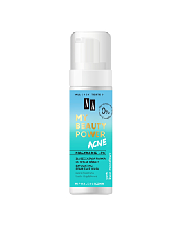 AA My Beauty Power Acne Złuszczająca pianka do mycia twarzy