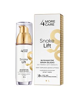 MORE4CARE Snake Lift Siero Levigante per Viso e Collo 35 ml