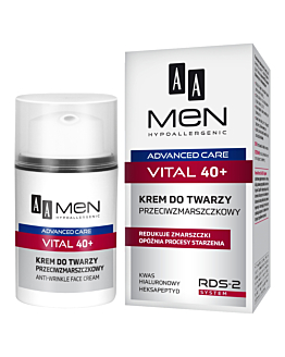 AA Men Advanced Care 40+ Vital Krem do twarzy przeciwzmarszczkowy