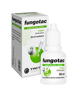 Fungotac 10 mg/ml krople do uszu 