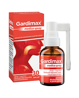 Gardimax Medica Spray (20 mg + 5 mg)/10 ml aerozol do stosowania w jamie ustnej 