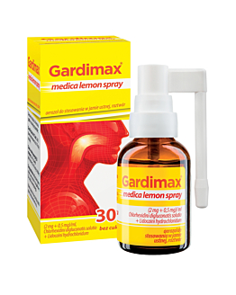 Gardimax medica lemon spray (2 mg + 0,5 mg)/ml aerozol