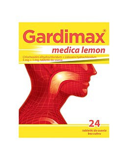Gardimax medica lemon 5mg+1mg tabletki do ssania