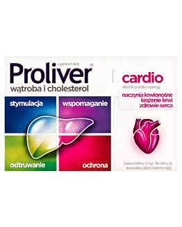 Proliver Cardio, Preparat wspomagający pracę wątroby, Tabletki