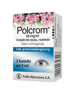 Polcrom 2% Krople do oczu 2x5ml