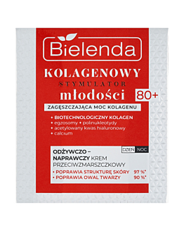 Bielenda Kolagenowy Stymulator Młodości krem odżywczo-naprawczy 80+ dzień/noc 