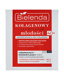 Bielenda Kolagenowy Stymulator Młodości krem ujędrniająco-rozświetlający 40+ dzień/noc