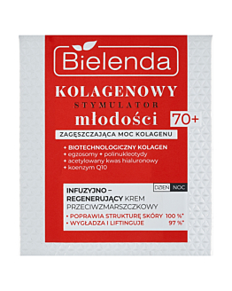 Bielenda Stimolatore di Collagene Crema Infusiva Rigenerante 70+ Giorno/Notte 50 ml