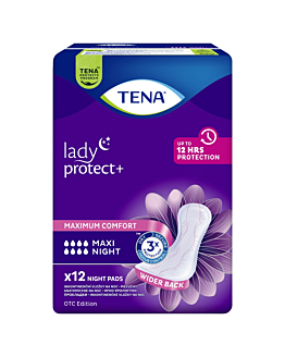 Tena Lady Maxi Night, Podpaski na nietrzymanie moczu dla kobiet na noc, 12 Sztuk