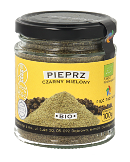 Pięć Przemian Pieprz czarny mielony bezglutenowy BIO 100 g