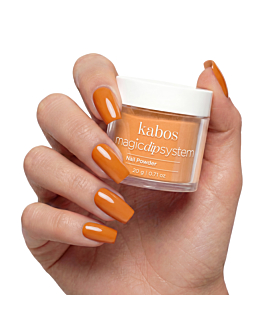 Kabos Magic Dip System Proszek do manicure tytanowego, 012 Orange Candle 20 g