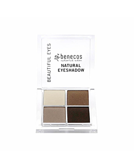 Benecos Natural Quattro Eyeshadow paletka 4 naturalnych cieni do powiek Coffee & Cream, 8g