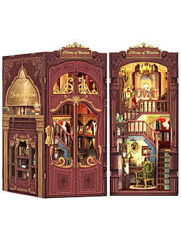 Habarri Miniaturowy domek Book Nook - Biblioteka mądrości