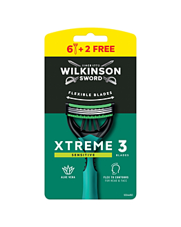 Wilkinson Xtreme3 Sensitive 6+2 Gratis