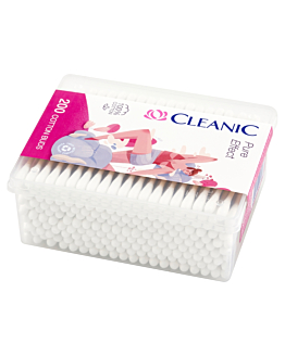Cleanic Bastoncini Igienici Pure Effect Scatola Rettangolare 200 pz