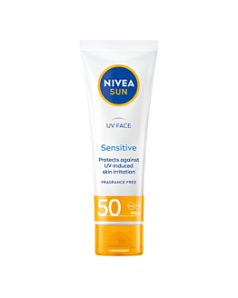 Nivea Sun UV Face Sensitive SPF50 przeciwsłoneczny Krem do twarzy dla skóry wrażliwej 