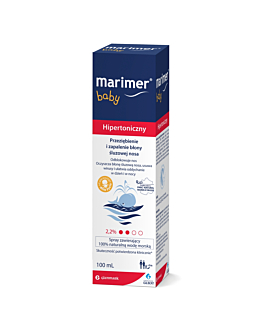 Marimer Baby, Hipertoniczny roztwór wody morskiej, Spray do nosa dla dzieci