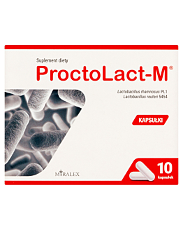 Proctolact-M, Doustny probiotyk proktologiczny, Kapsułki