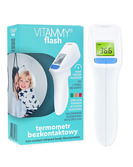 VITAMMY FLASH Termometr bezdotykowy, 2 tryby pomiaru, ekran z podświetleniem
