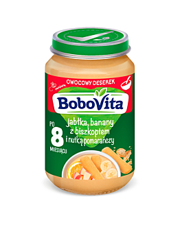 Bobovita Deser Jabłka i banany z biszkoptem po 8 m-cu