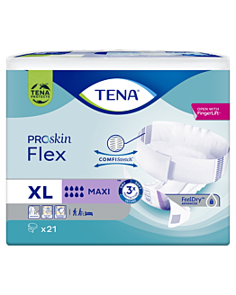 Tena Flex ProSkin Maxi, Pieluchomajtki dla dorosłych, 105-153cm, Extra Large