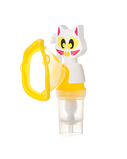 FLAEM MR CAT Zestaw do nebulizacji dla dzieci, przyjazny nebulizator z maską