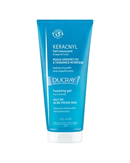 Ducray Keracnyl Żel do mycia twarzy i ciała, 200 ml