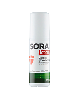 Sora Lotion, Spray do skóry głowy i włosów osób narażonych na kontakt z wszami