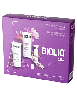 Bioliq Zestaw Kosmetyków 45+ Krem na dzień + Krem na noc  + Krem do oczu i ust