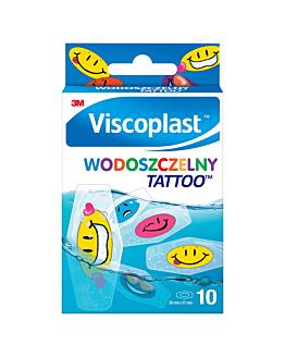 Viscoplast Tattoo, Wodoszczelne plastry dla dzieci, 2,6x5,7cm