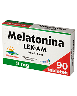 Melatonina LEK-AM 5 mg, 90 tabl.