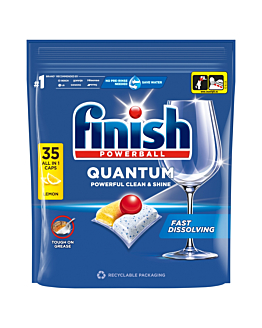Finish Kapsułki do Zmywarki Quantum Lemon, 35 szt.