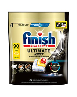 Finish Capsule per Lavastoviglie Ultimate Plus Lemon 90 pz