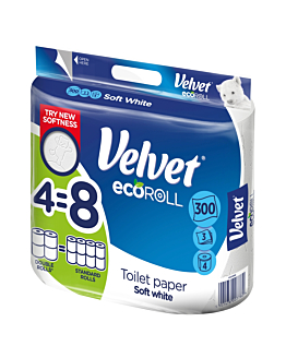 Velvet ecoRoll Soft White Papier toaletowy