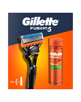 Gillette Fusion Zestaw Dla Mężczyzn maszynka + żel 