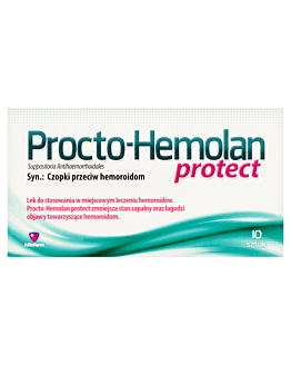 Procto-Hemolan Protect, Czopki doodbytnicze