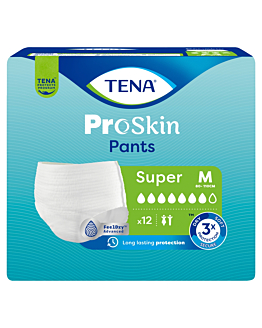 Tena Pants ProSkin Super Majtki chłonne Rozmiar M, 12 sztuk