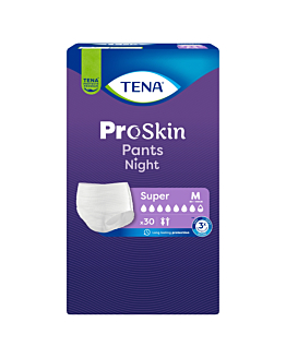 Tena Pants Proskin Super Night Majtki chłonne na noc Rozmiar M, 30 szt.
